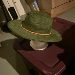 Olive Green Fedora Hat💚